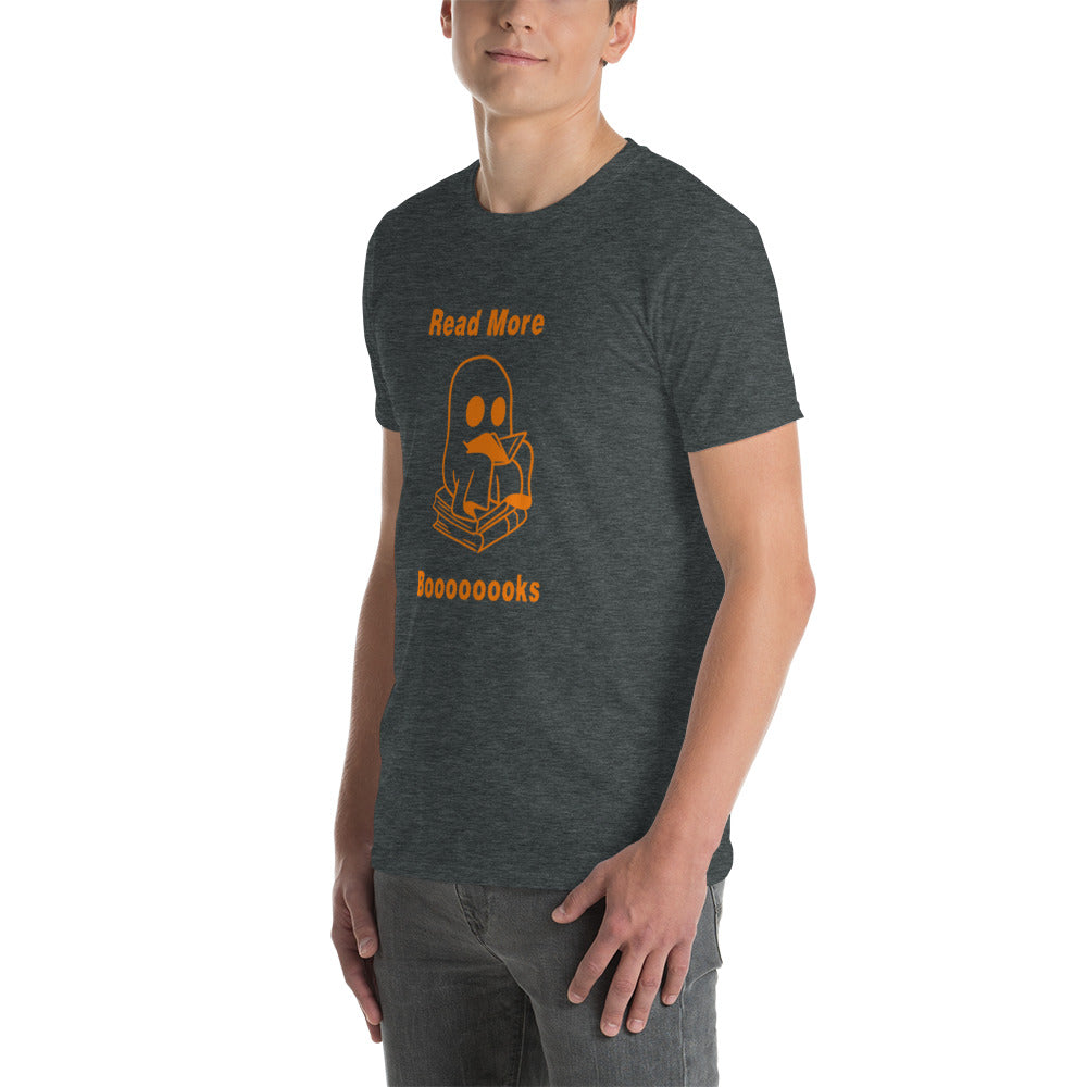 Read More Books-Orange Ghost Short-Sleeve Unisex T-Shirt