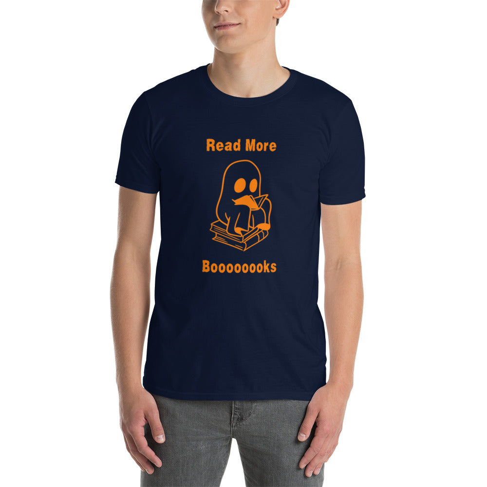 Read More Books-Orange Ghost Short-Sleeve Unisex T-Shirt