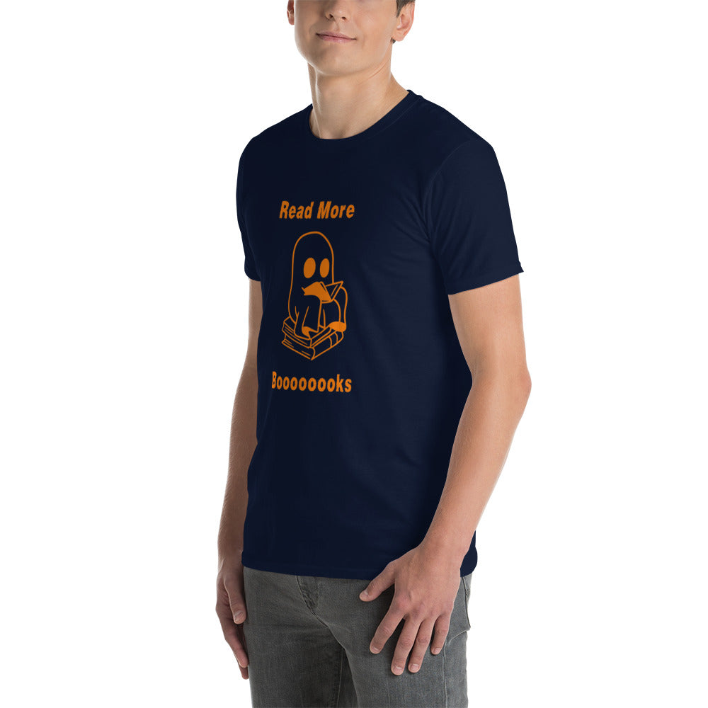 Read More Books-Orange Ghost Short-Sleeve Unisex T-Shirt