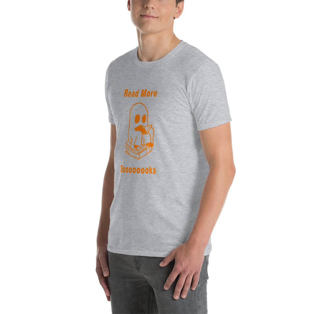 Read More Books-Orange Ghost Short-Sleeve Unisex T-Shirt