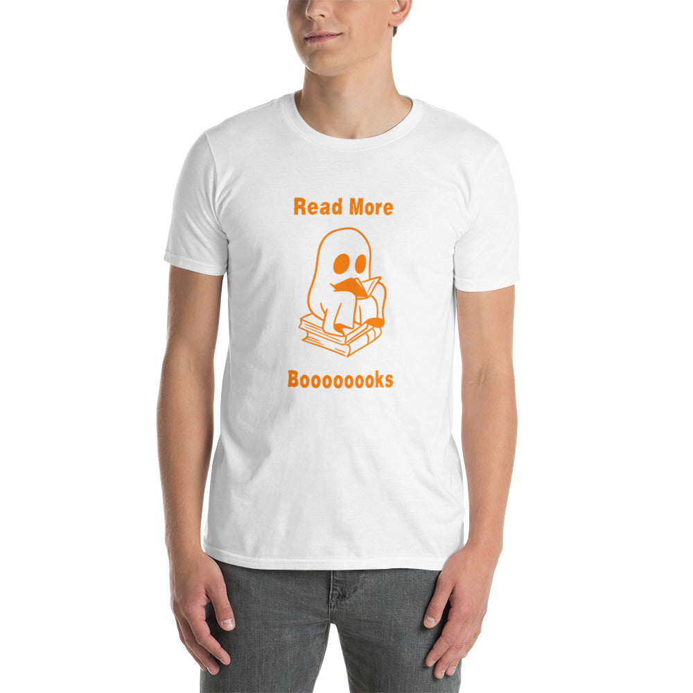 Read More Books-Orange Ghost Short-Sleeve Unisex T-Shirt