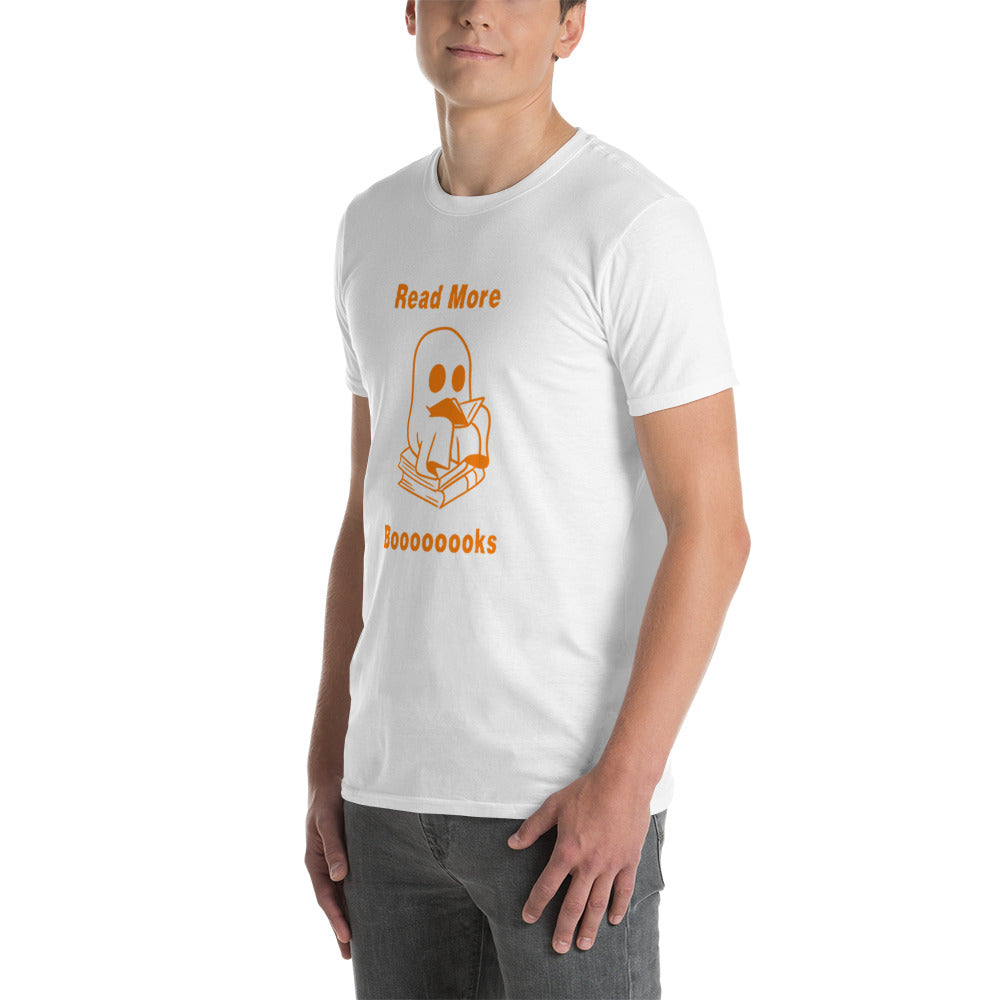 Read More Books-Orange Ghost Short-Sleeve Unisex T-Shirt