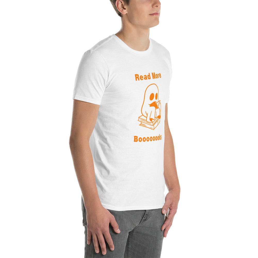 Read More Books-Orange Ghost Short-Sleeve Unisex T-Shirt
