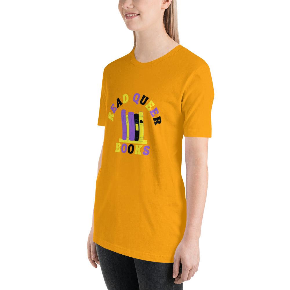 Read Queer Books Unisex T-Shirt (Nonbinary Colors)