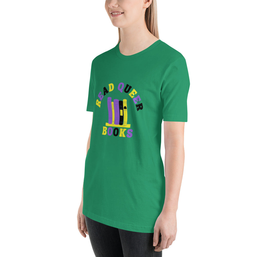 Read Queer Books Unisex T-Shirt (Nonbinary Colors)