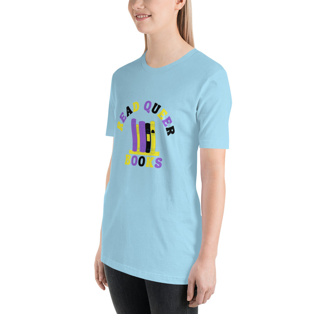 Read Queer Books Unisex T-Shirt (Nonbinary Colors)