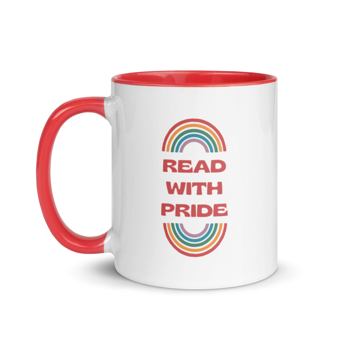 Read With Pride (Retro) Mug with Color Inside