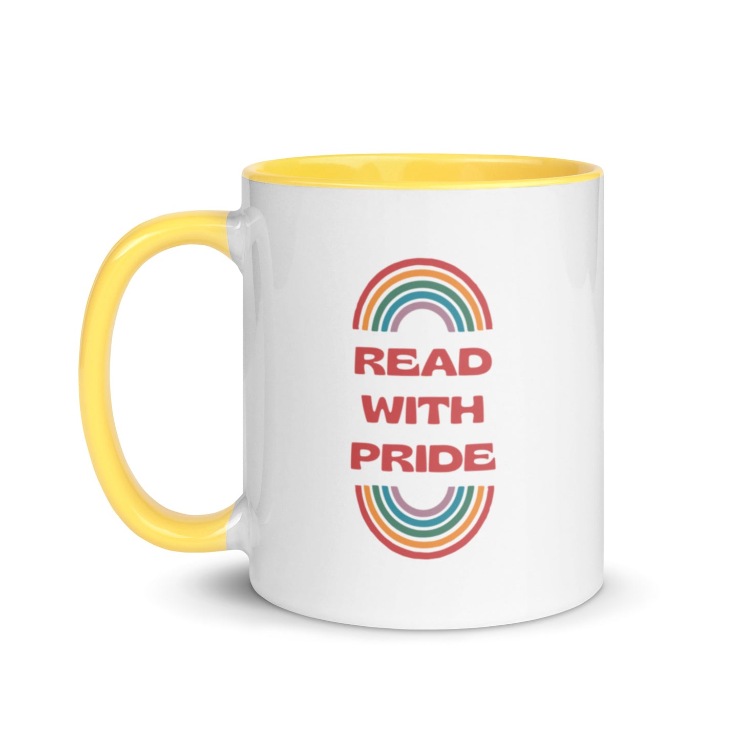 Read With Pride (Retro) Mug with Color Inside