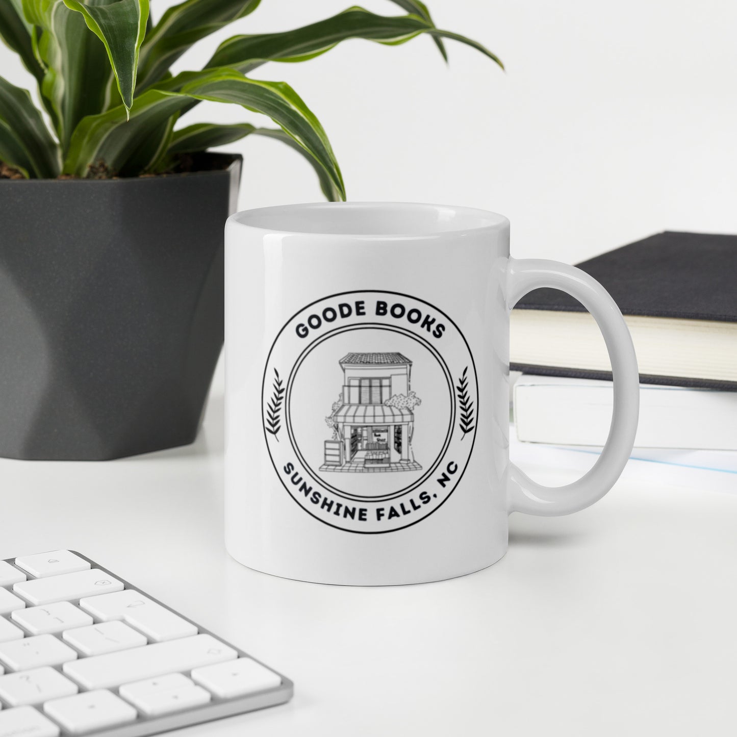Goode Books White Glossy Mug