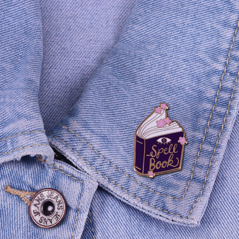 Spell Book Pin - The Spinster Librarian Shop