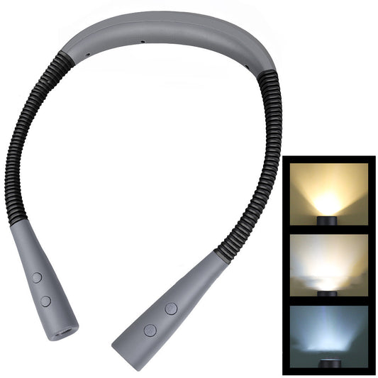 LED Neck Reading Light w/USB Charging - The Spinster Librarian Shop