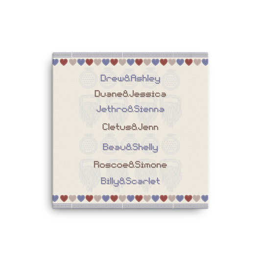 The Winston Brothers Canvas 12" x 12" - The Spinster Librarian Shop