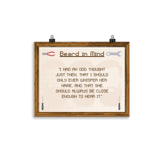 Winston Brothers: Beard in Mind Poster - The Spinster Librarian Shop