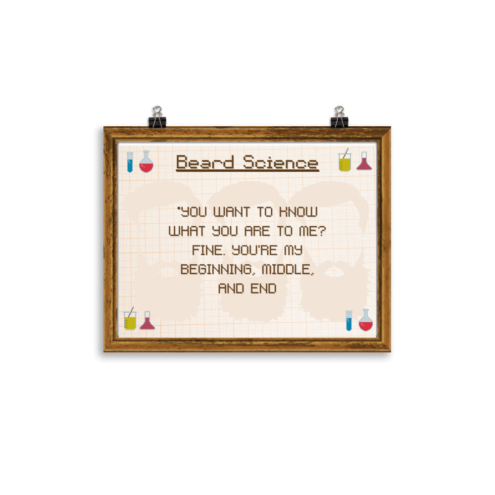 Winston Brothers: Beard Science Poster - The Spinster Librarian Shop