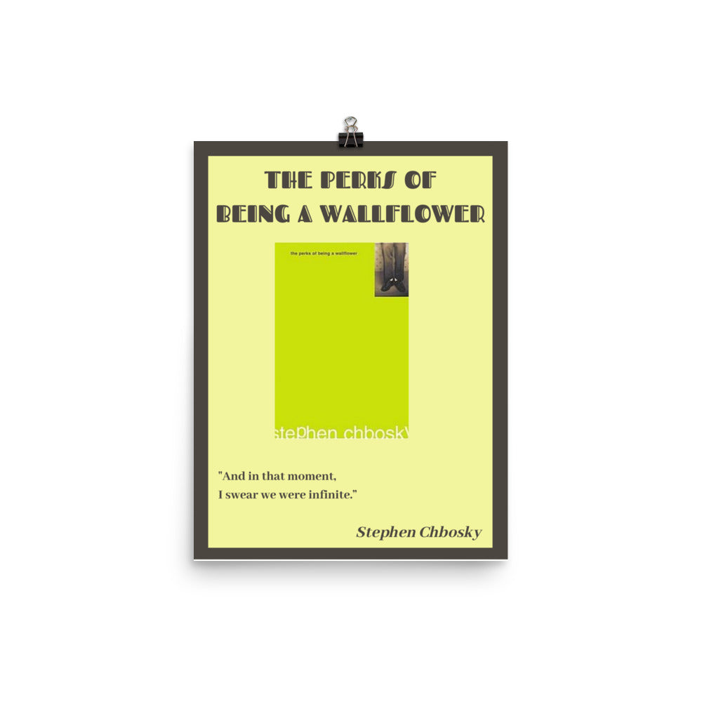 The Perks of Being a Wallflower (Cover) Poster 12" x 16" - The Spinster Librarian Shop
