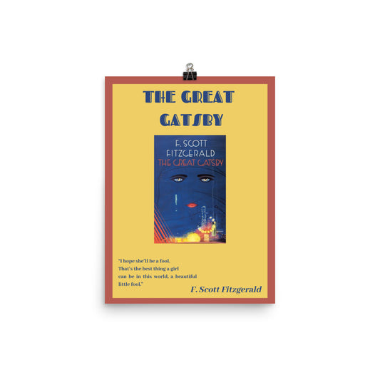 The Great Gatsby (Cover) Poster 12" x 16" - The Spinster Librarian Shop