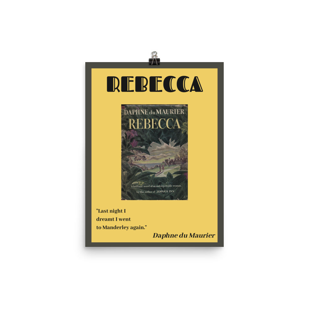 Rebecca (Cover) Poster 12" x 16" - The Spinster Librarian Shop