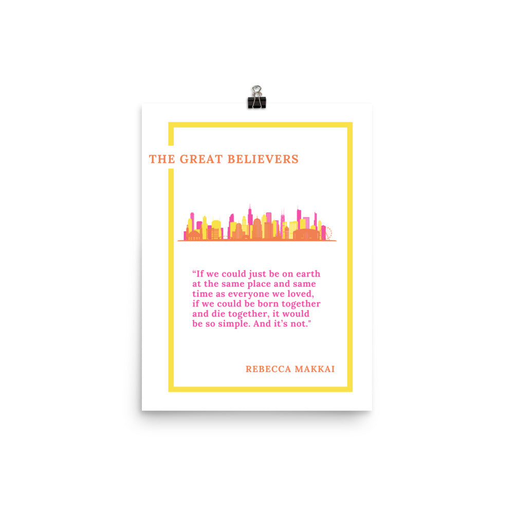 The Great Believers Poster 12" x 16" - The Spinster Librarian Shop