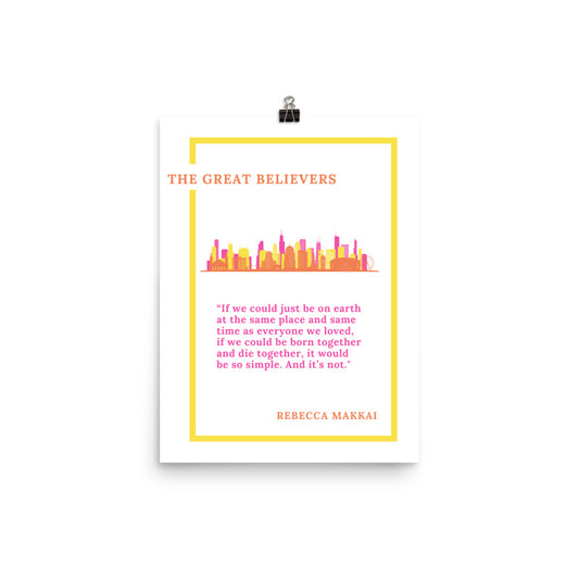 The Great Believers Poster 12" x 16" - The Spinster Librarian Shop