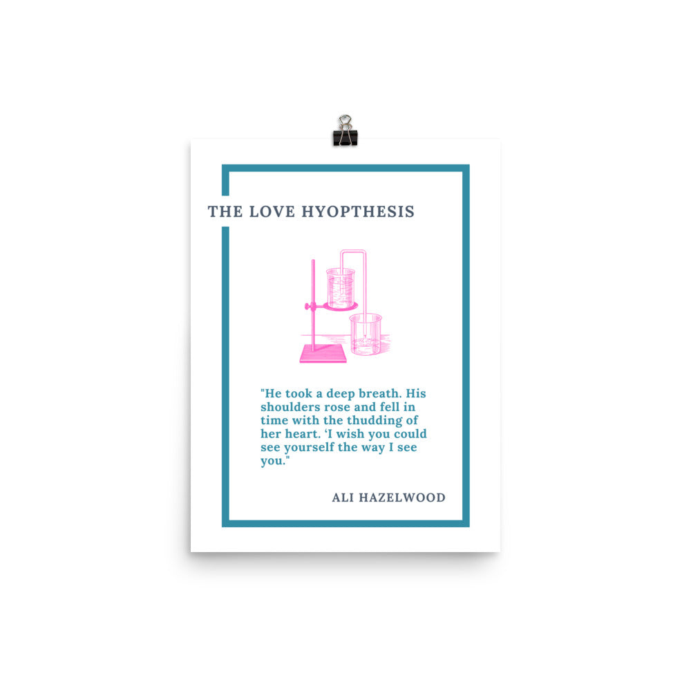 The Love Hypothesis Poster 12" x 16" - The Spinster Librarian Shop