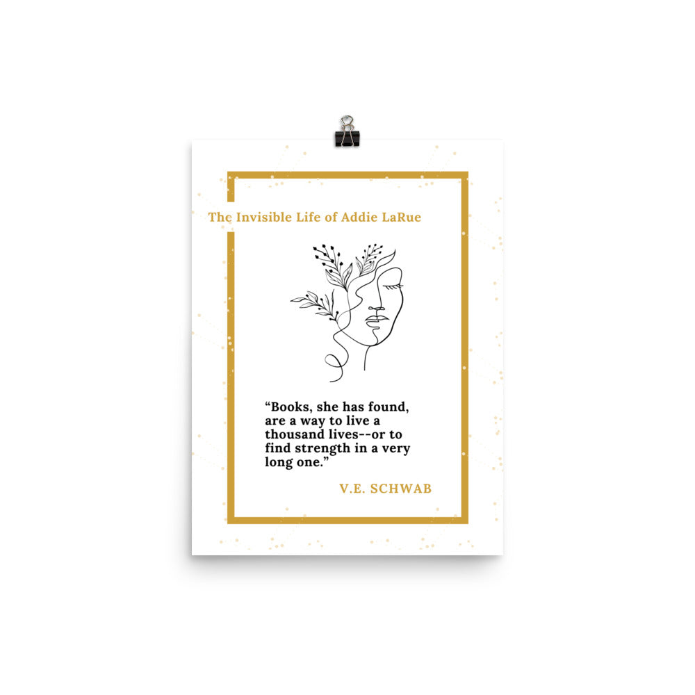 The Invisible Life of Addie LaRue- Books Poster 12" x 16" - The Spinster Librarian Shop
