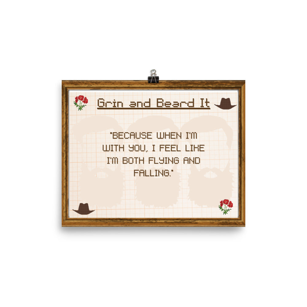 Winston Brothers: Grin and Beard It Poster - The Spinster Librarian Shop