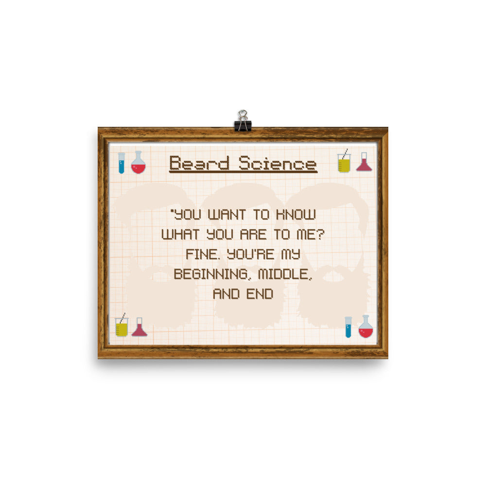 Winston Brothers: Beard Science Poster - The Spinster Librarian Shop