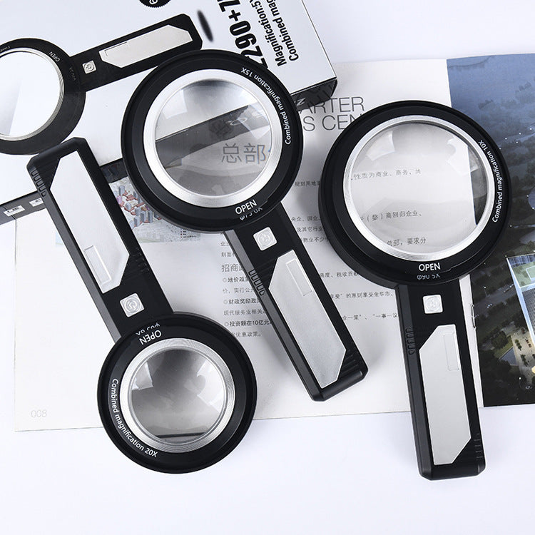 Handheld Magnifying Glass With Reading Light – The Spinster Librarian Shop