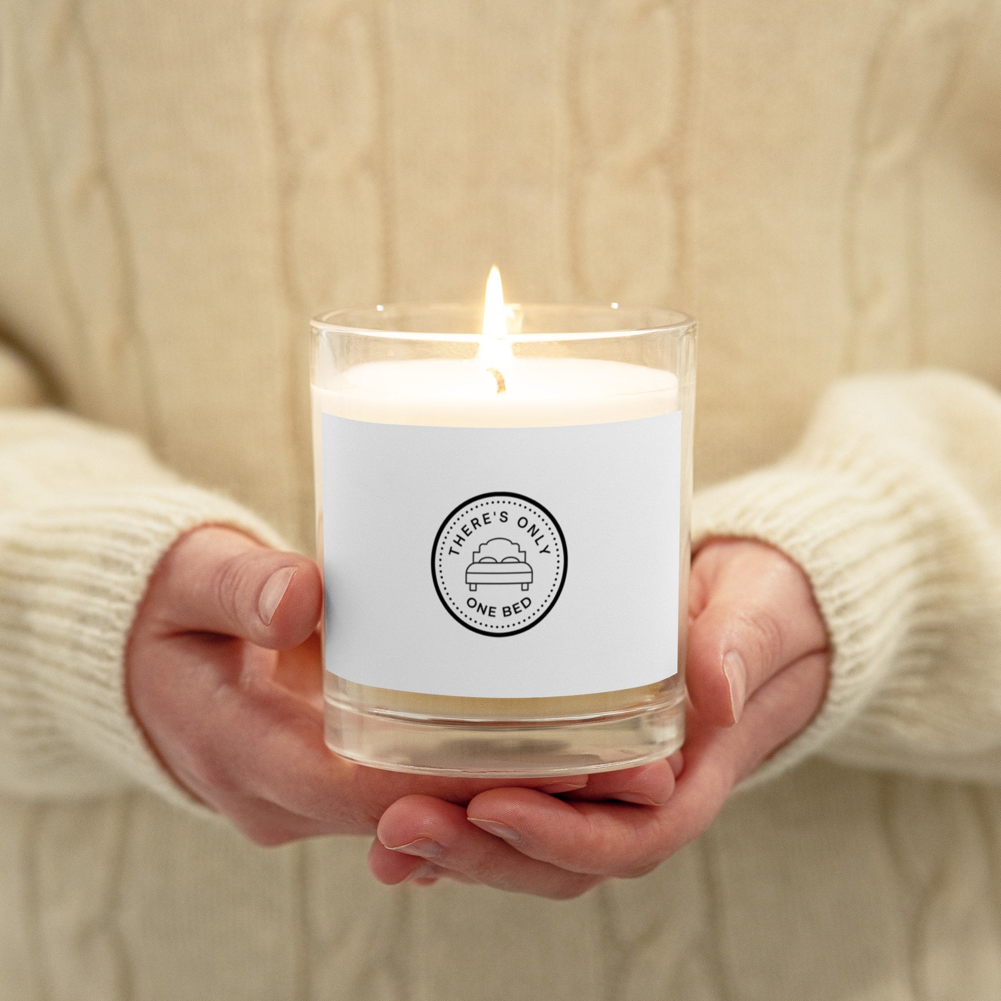 Romance Trope Glass Jar Soy Candle-Only One Bed - The Spinster Librarian Shop