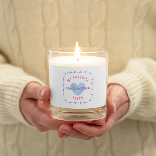 Romance Trope Glass Jar Soy Candle-Fake Dating - The Spinster Librarian Shop