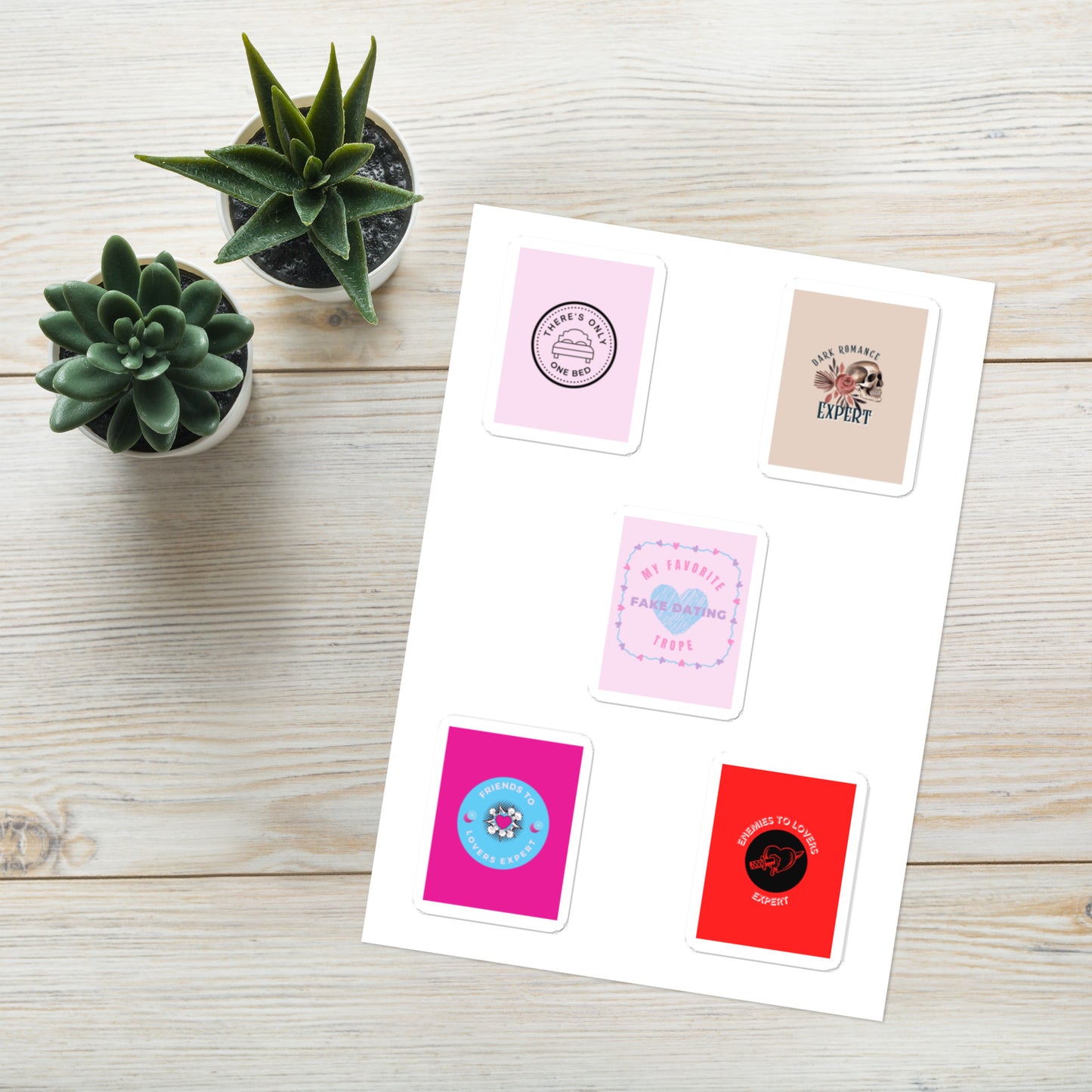 Romance Trope Sticker Sheet - The Spinster Librarian Shop
