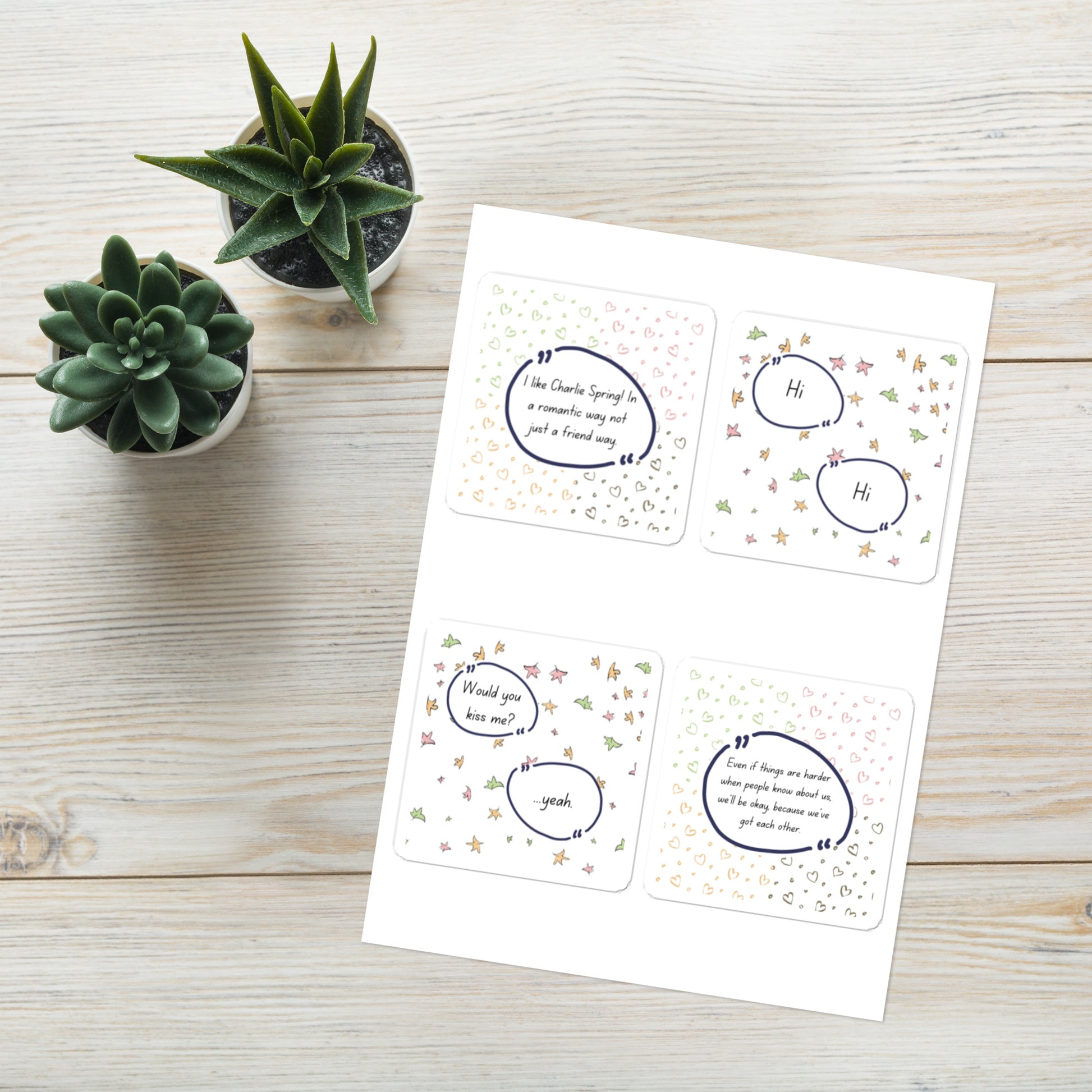 Heartstopper Sticker Sheet - The Spinster Librarian Shop