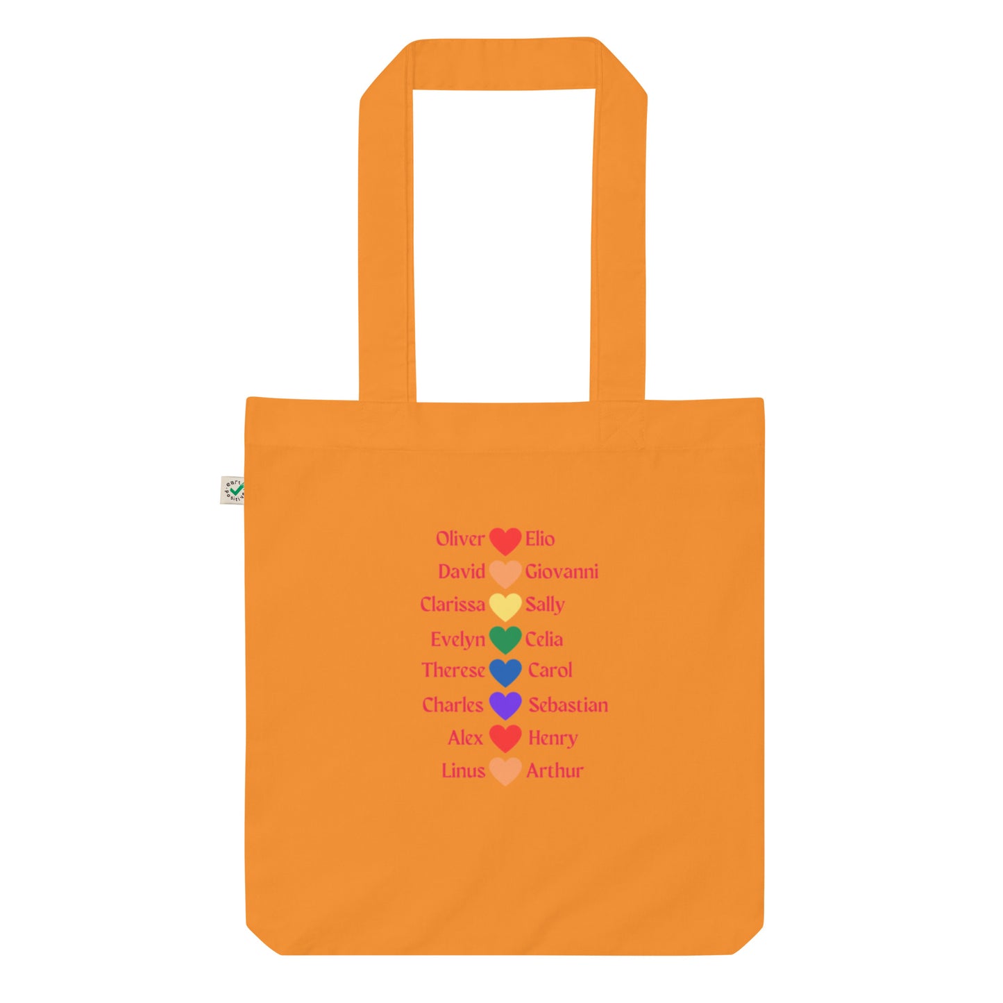 Literary Couples-Straight Organic Fashion Tote Bag - The Spinster Librarian Shop