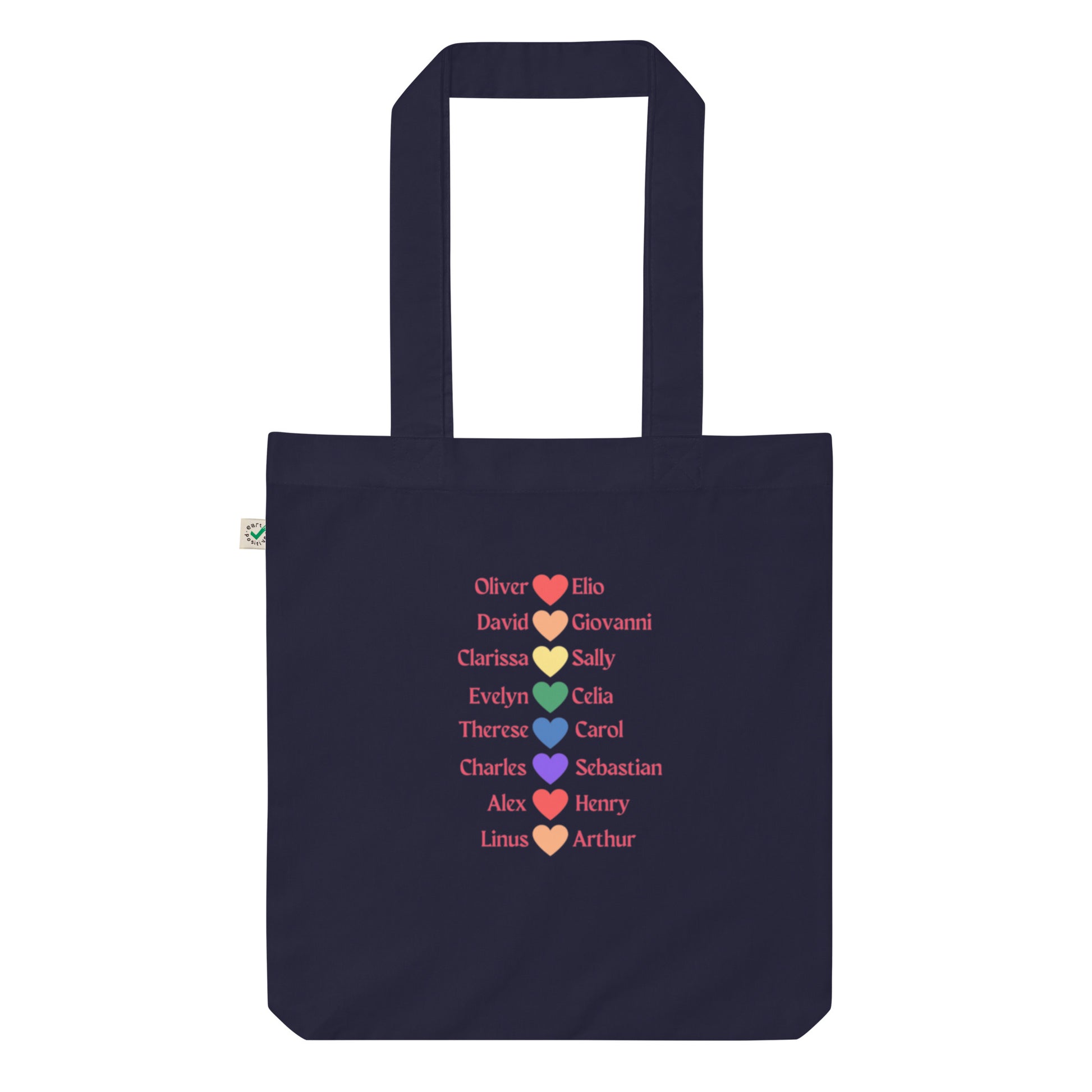 Literary Couples-LGBTQ+ Organic Fashion Tote Bag - The Spinster Librarian Shop