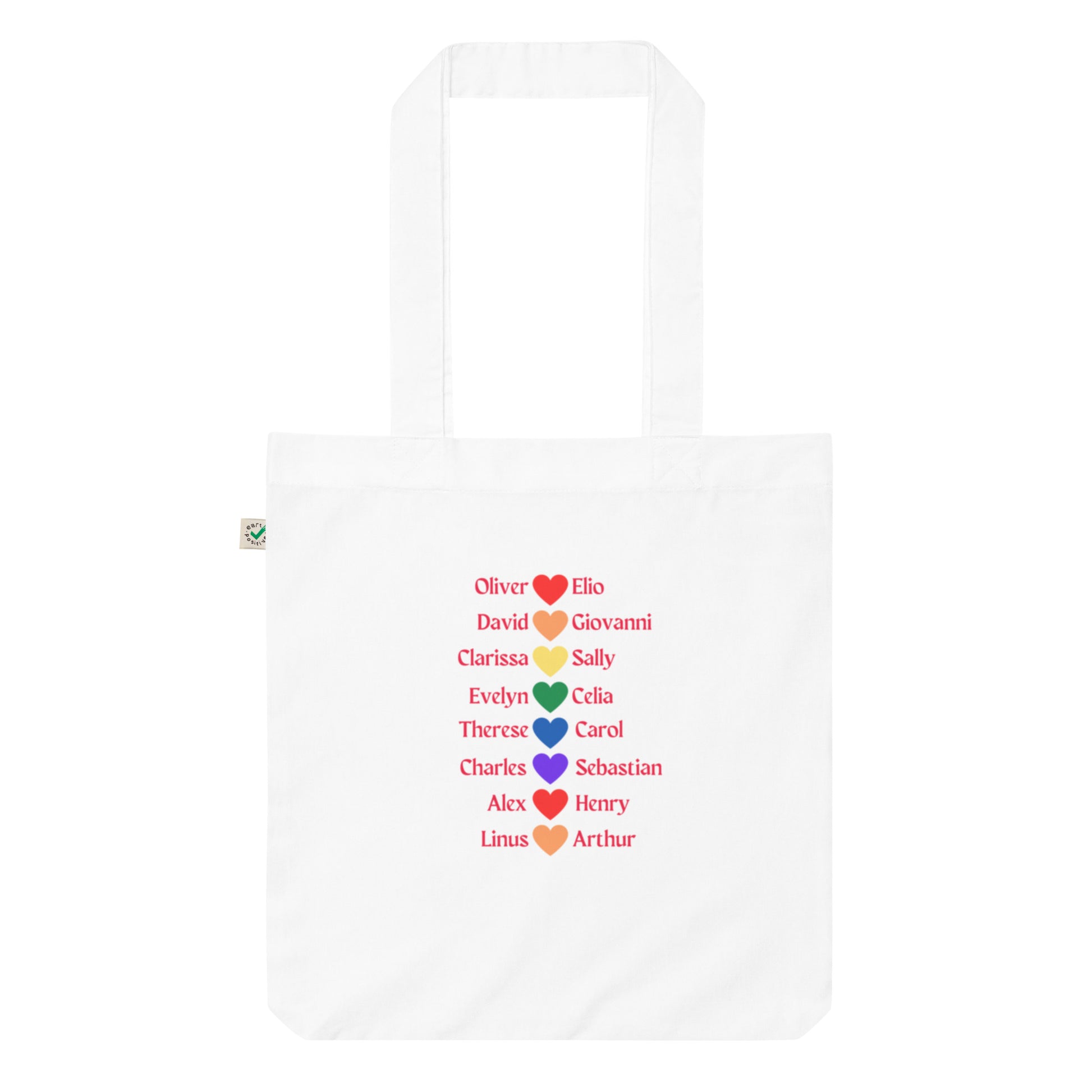 Literary Couples-Straight Organic Fashion Tote Bag - The Spinster Librarian Shop