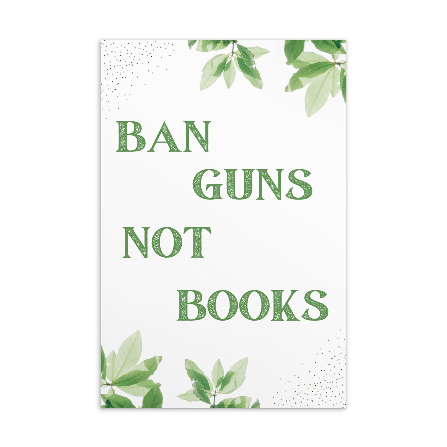 Ban Guns Not Books Standard Postcard (D) - The Spinster Librarian Shop