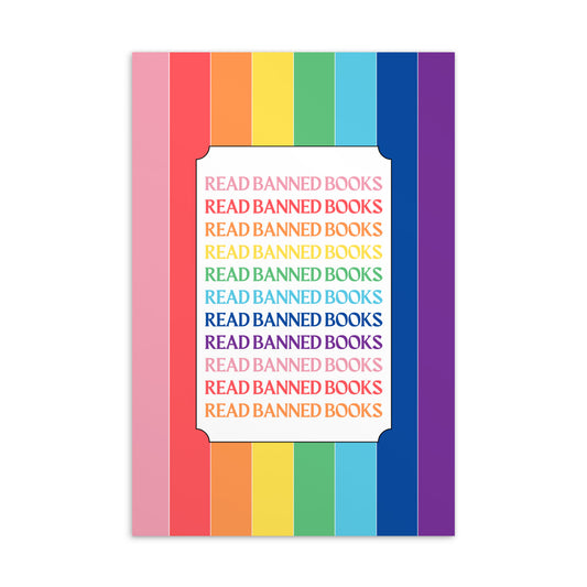 Read Banned Books Standard Postcard Style (D) - The Spinster Librarian Shop