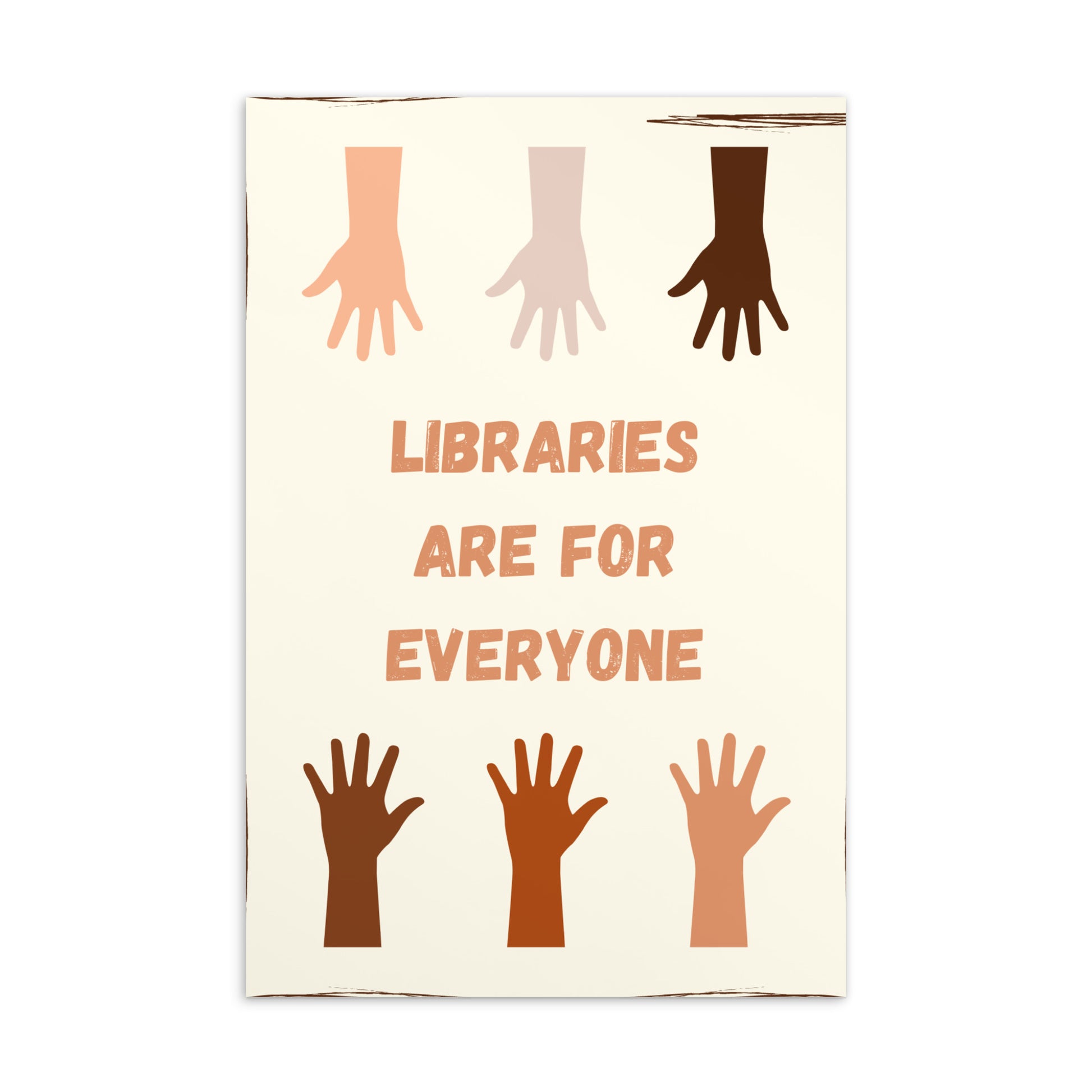 Libraries Are For Everyone Standard Postcard Style (D) - The Spinster Librarian Shop