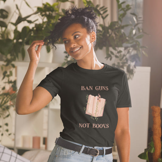 Ban Guns Not Books Short-Sleeve Unisex T-Shirt - The Spinster Librarian Shop
