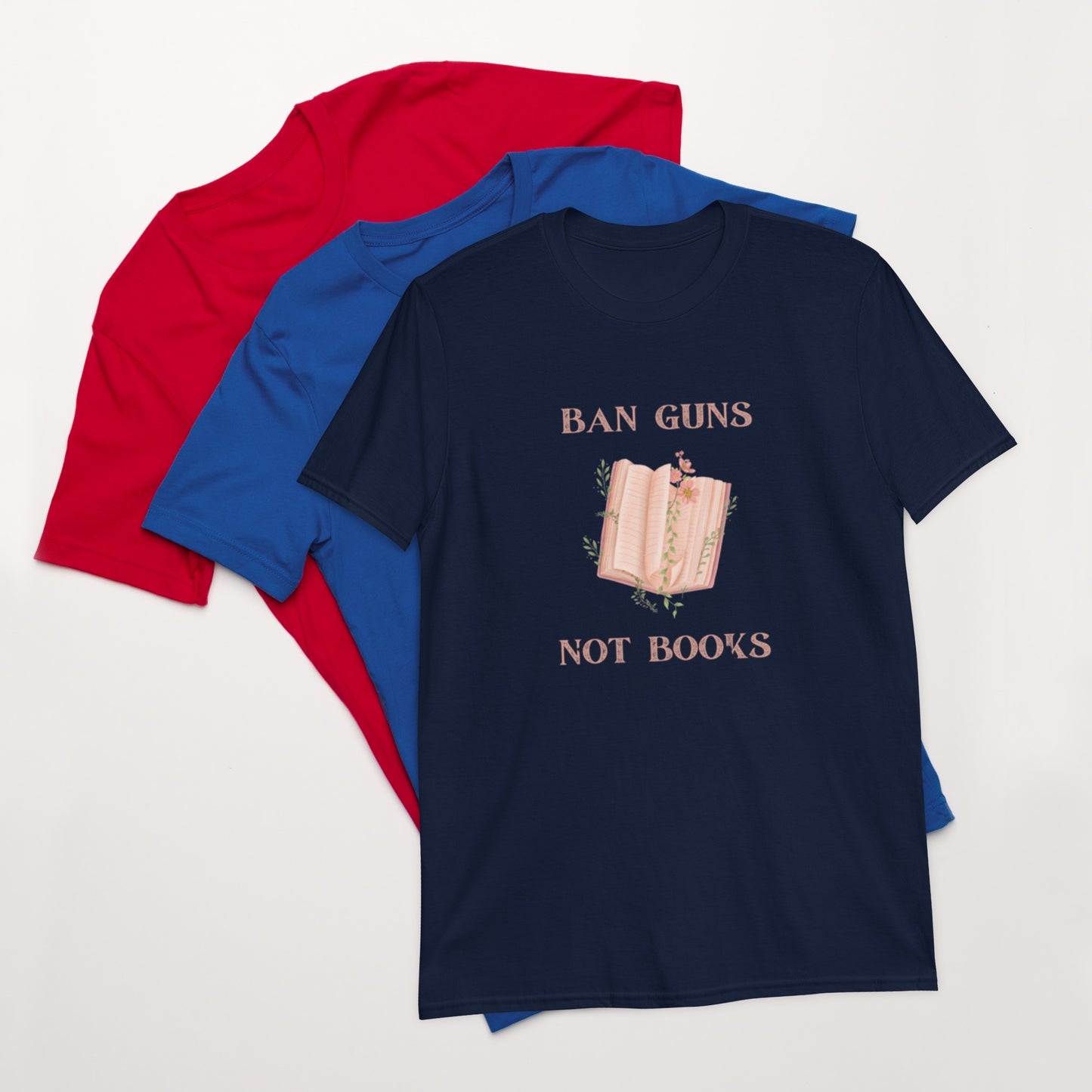Ban Guns Not Books Short-Sleeve Unisex T-Shirt - The Spinster Librarian Shop