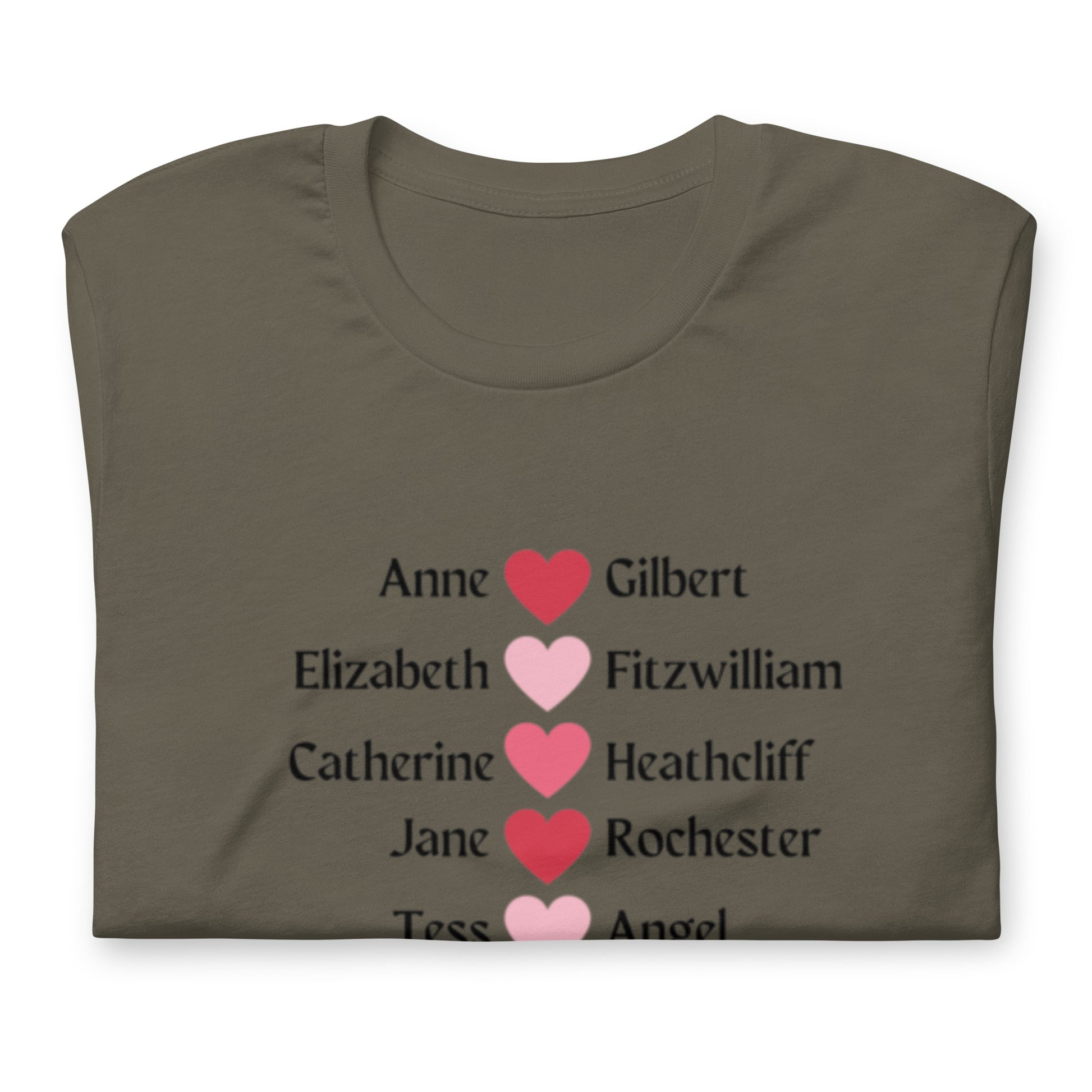 Literary Couples-Straight Unisex T-shirt - The Spinster Librarian Shop