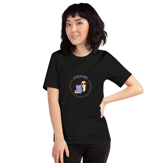 Bookworm Unisex t-shirt - The Spinster Librarian Shop
