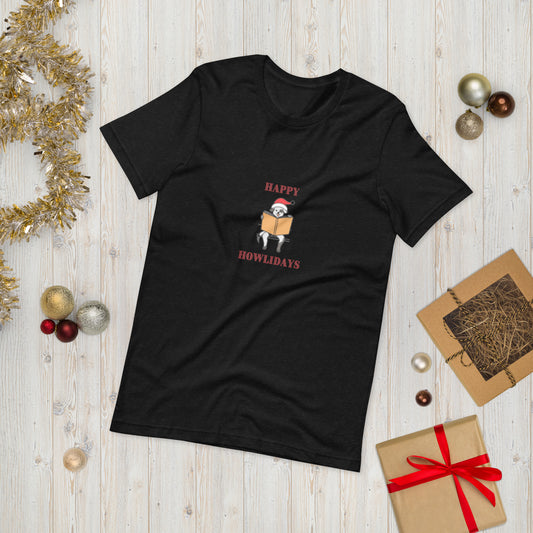 Happy Howlidays Unisex T-Shirt - The Spinster Librarian Shop