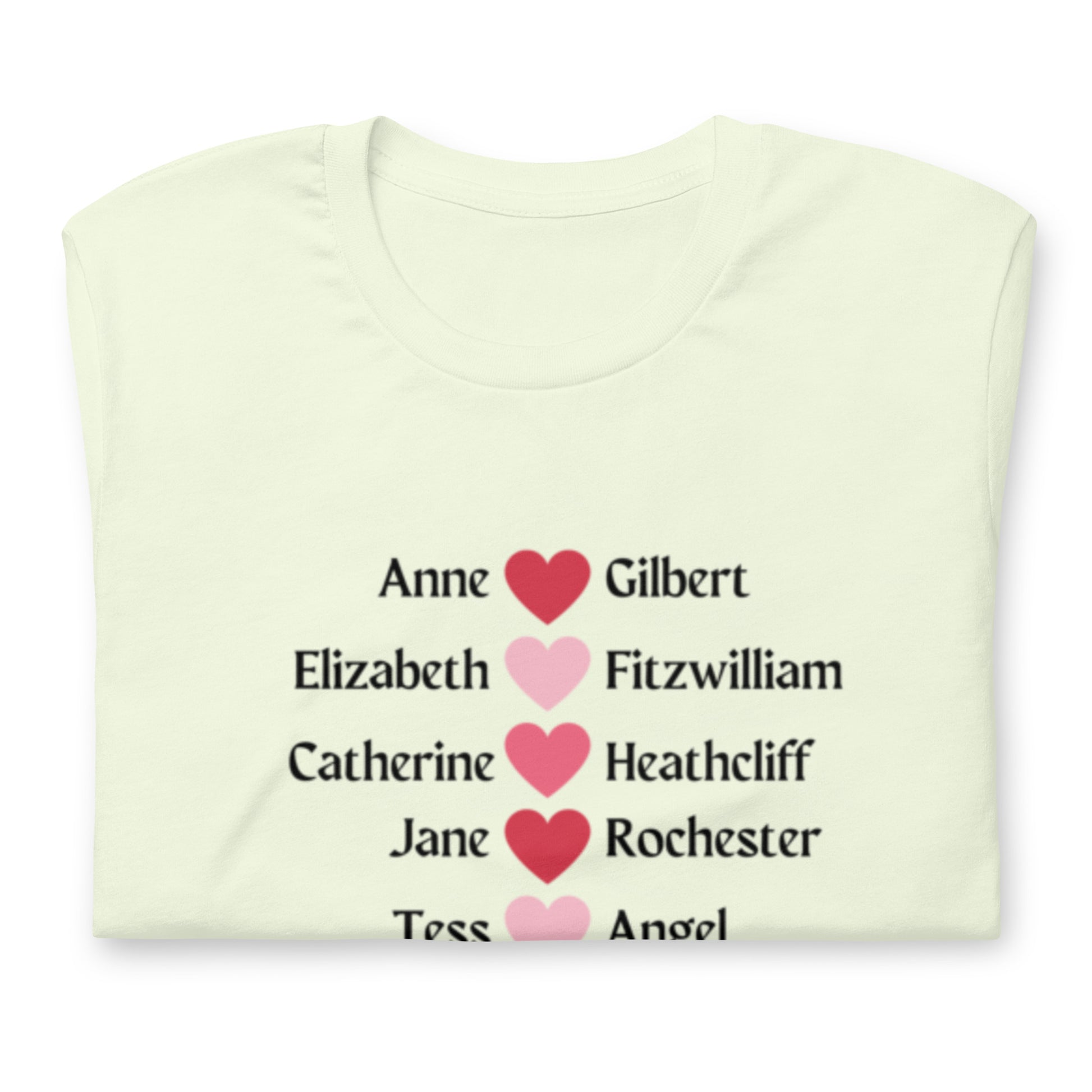 Literary Couples-Straight Unisex T-shirt - The Spinster Librarian Shop