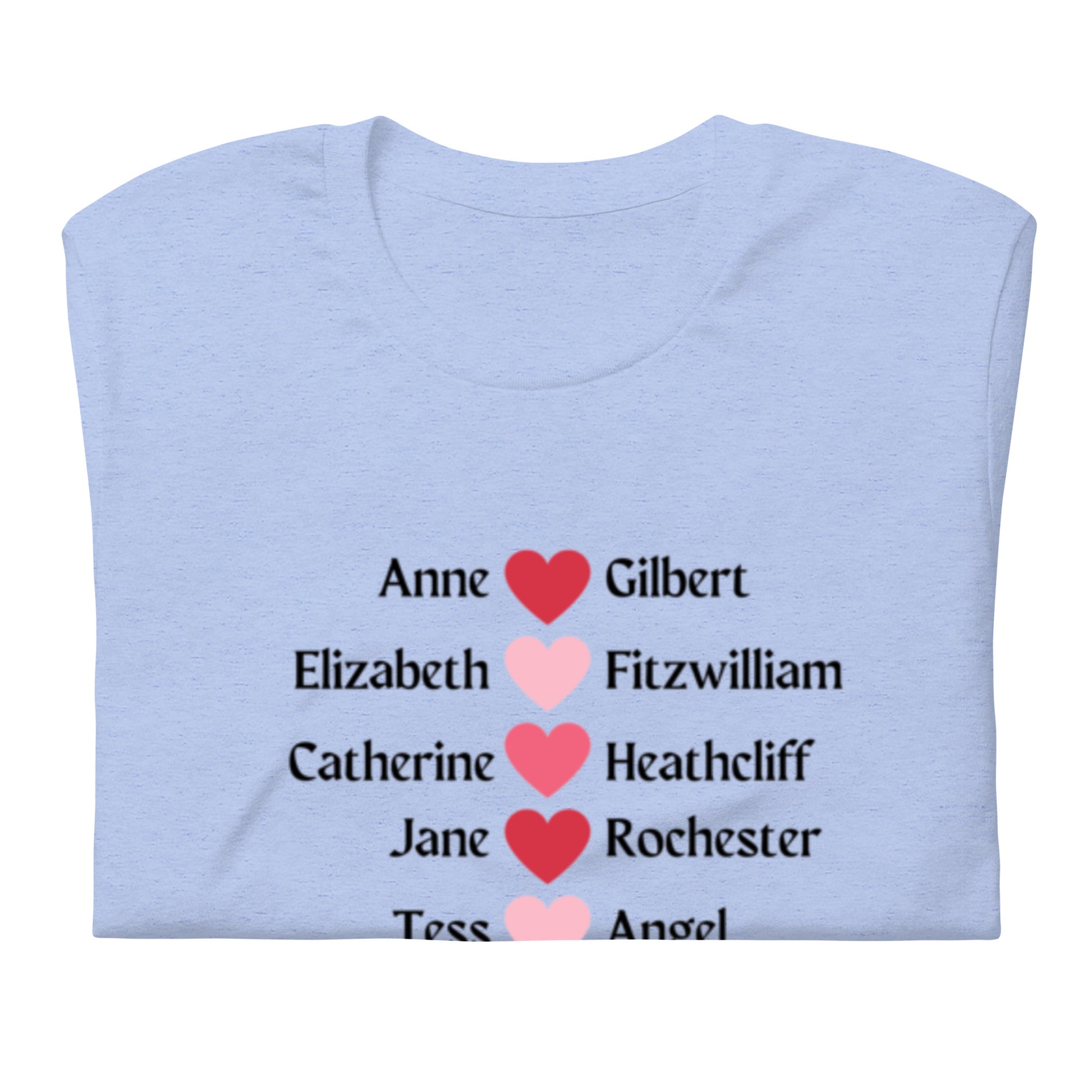 Literary Couples-Straight Unisex T-shirt - The Spinster Librarian Shop