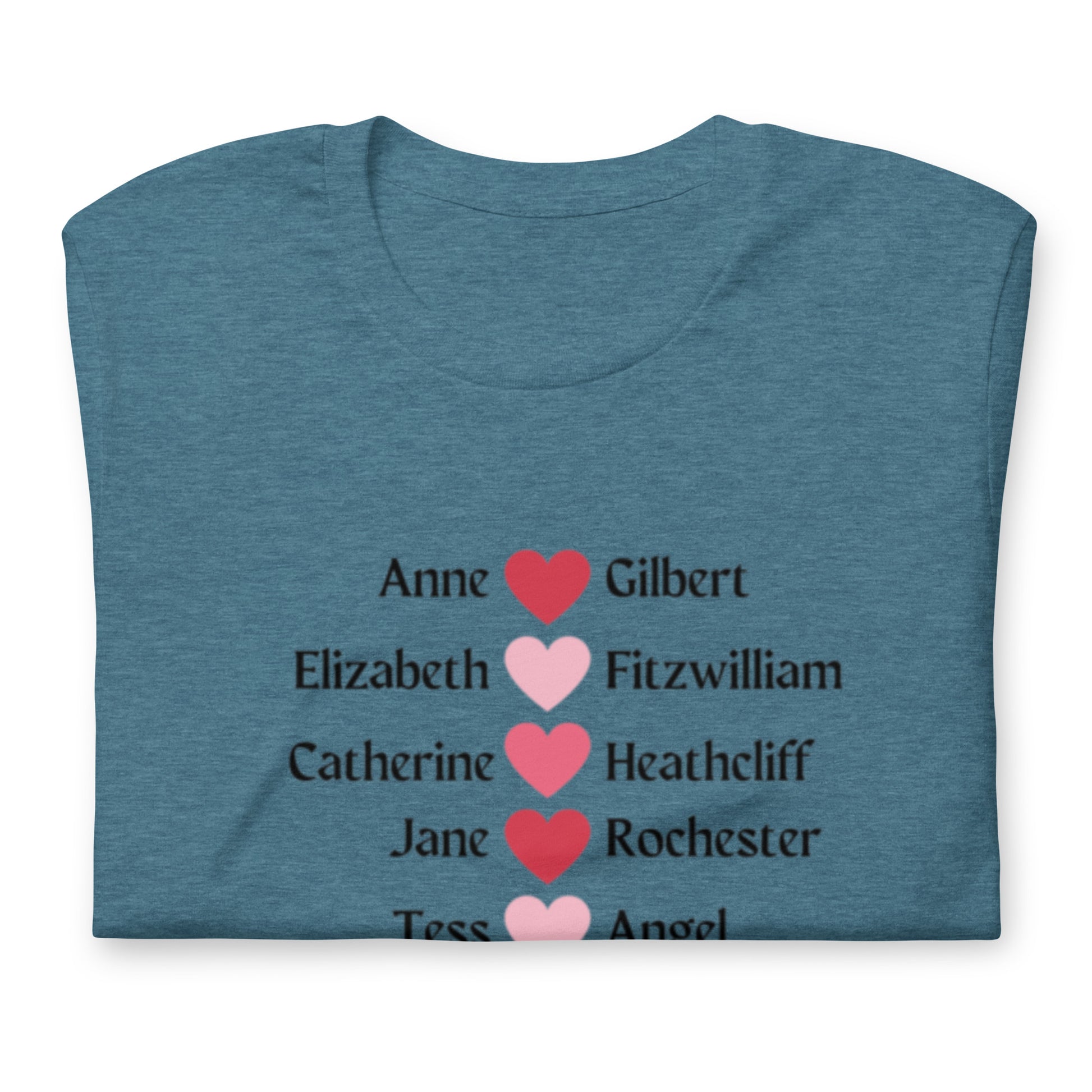 Literary Couples-Straight Unisex T-shirt - The Spinster Librarian Shop