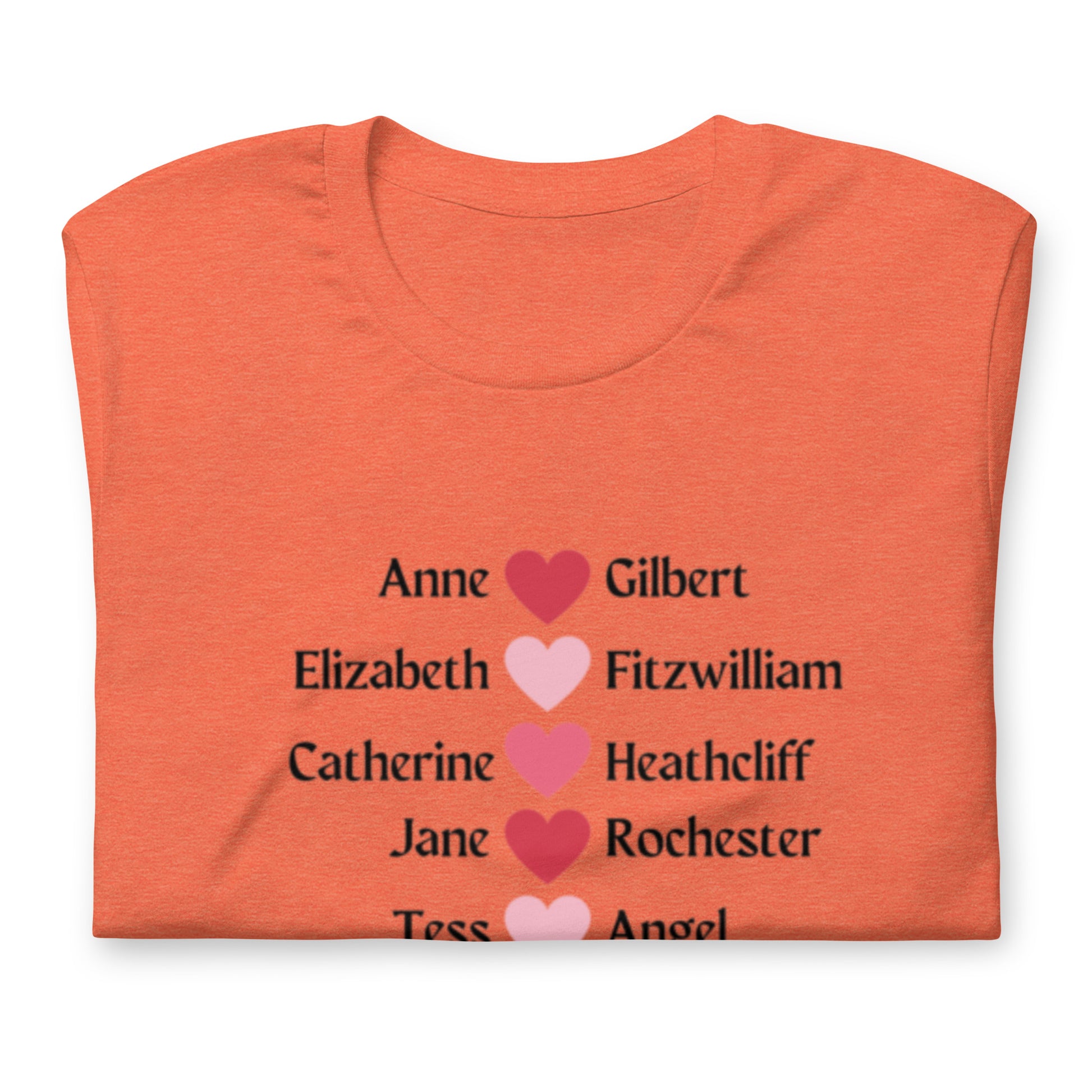 Literary Couples-Straight Unisex T-shirt - The Spinster Librarian Shop