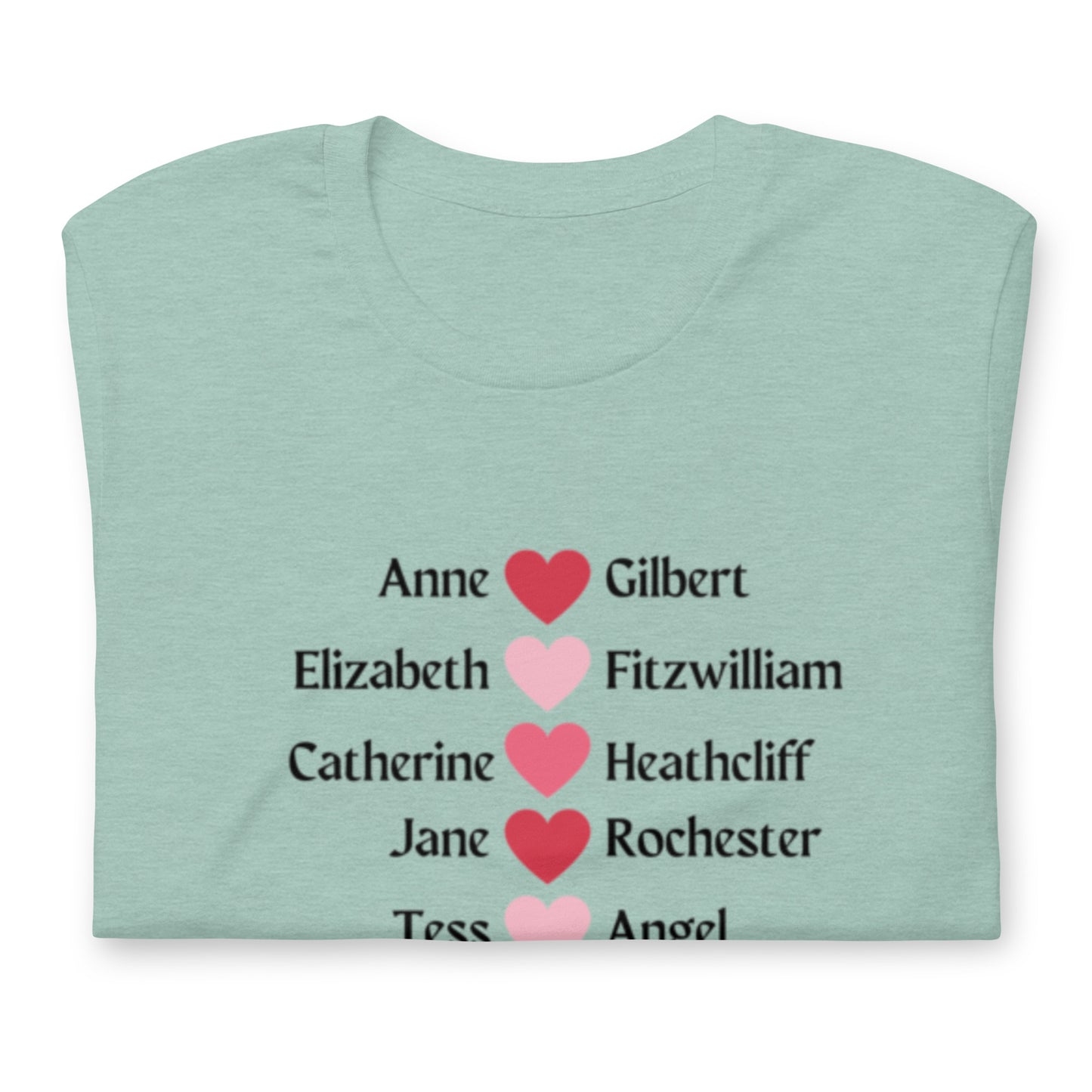 Literary Couples-Straight Unisex T-shirt - The Spinster Librarian Shop