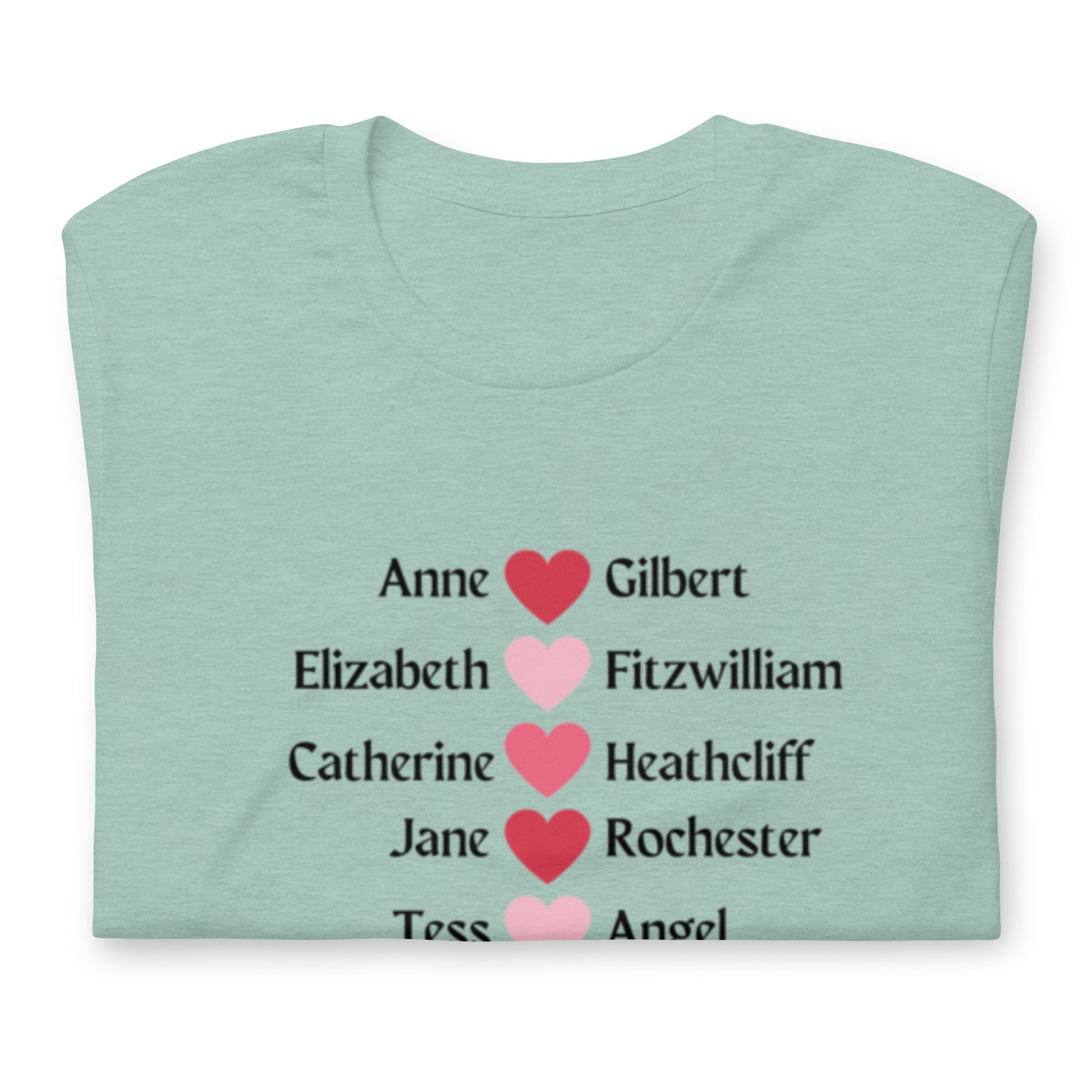 Literary Couples-Straight Unisex T-shirt - The Spinster Librarian Shop