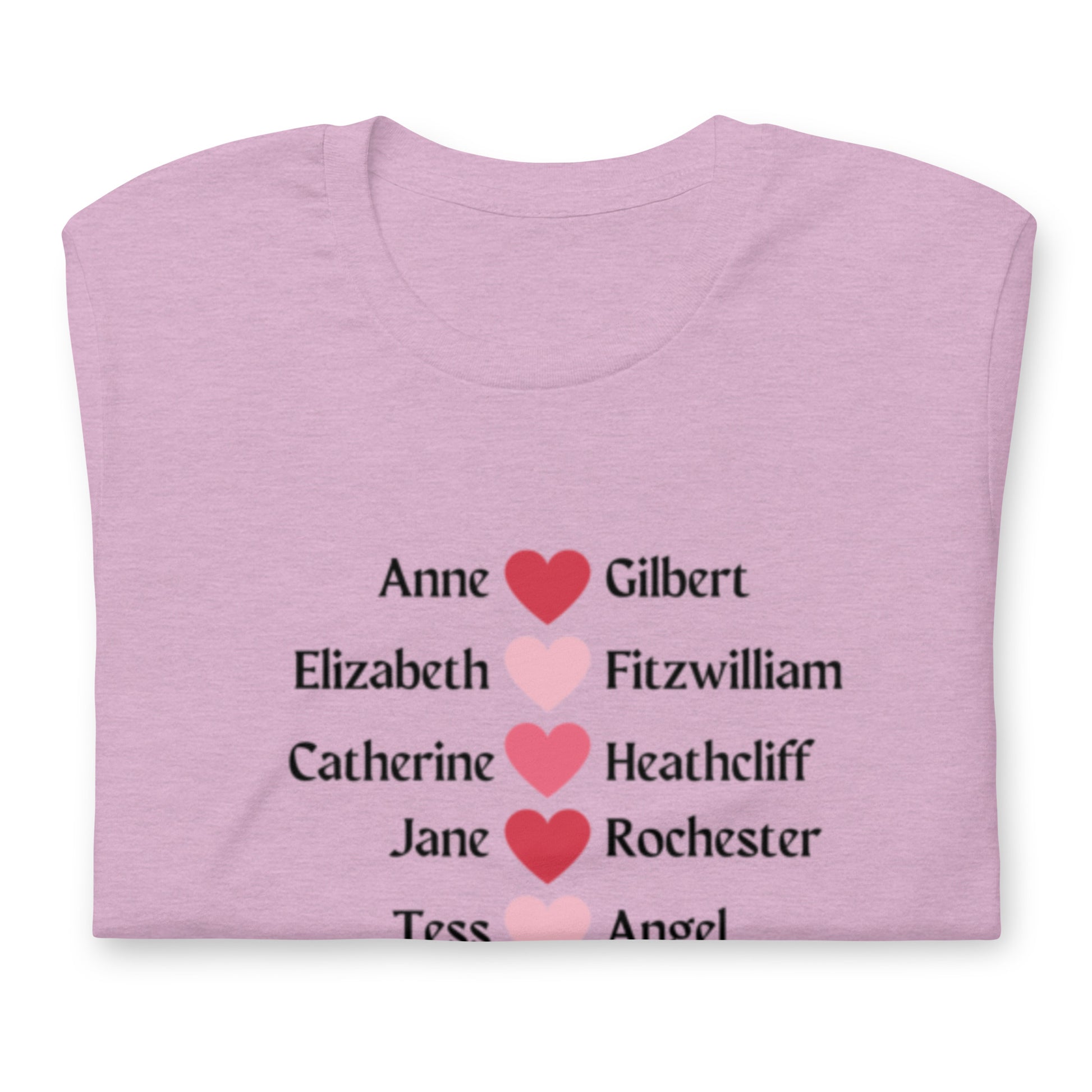 Literary Couples-Straight Unisex T-shirt - The Spinster Librarian Shop